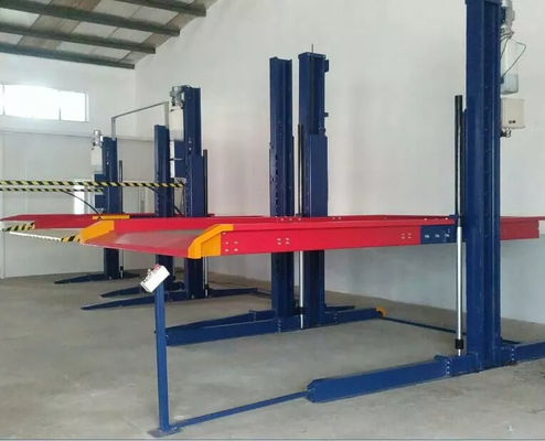 দুই কলাম হাইড্রোলিক পার্কিং লিফট 2700kg হাইড্রোলিক স্ট্যাক পার্কিং সিস্টেম